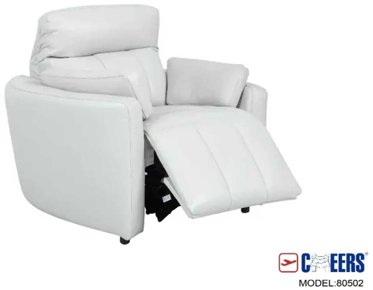 Cheers by Man Wah Cosmo Fog Power Recliner with Power Headrest and Lumbar