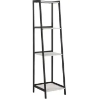 Coaster® Pinckard Grey Stone/Black Ladder Bookcase