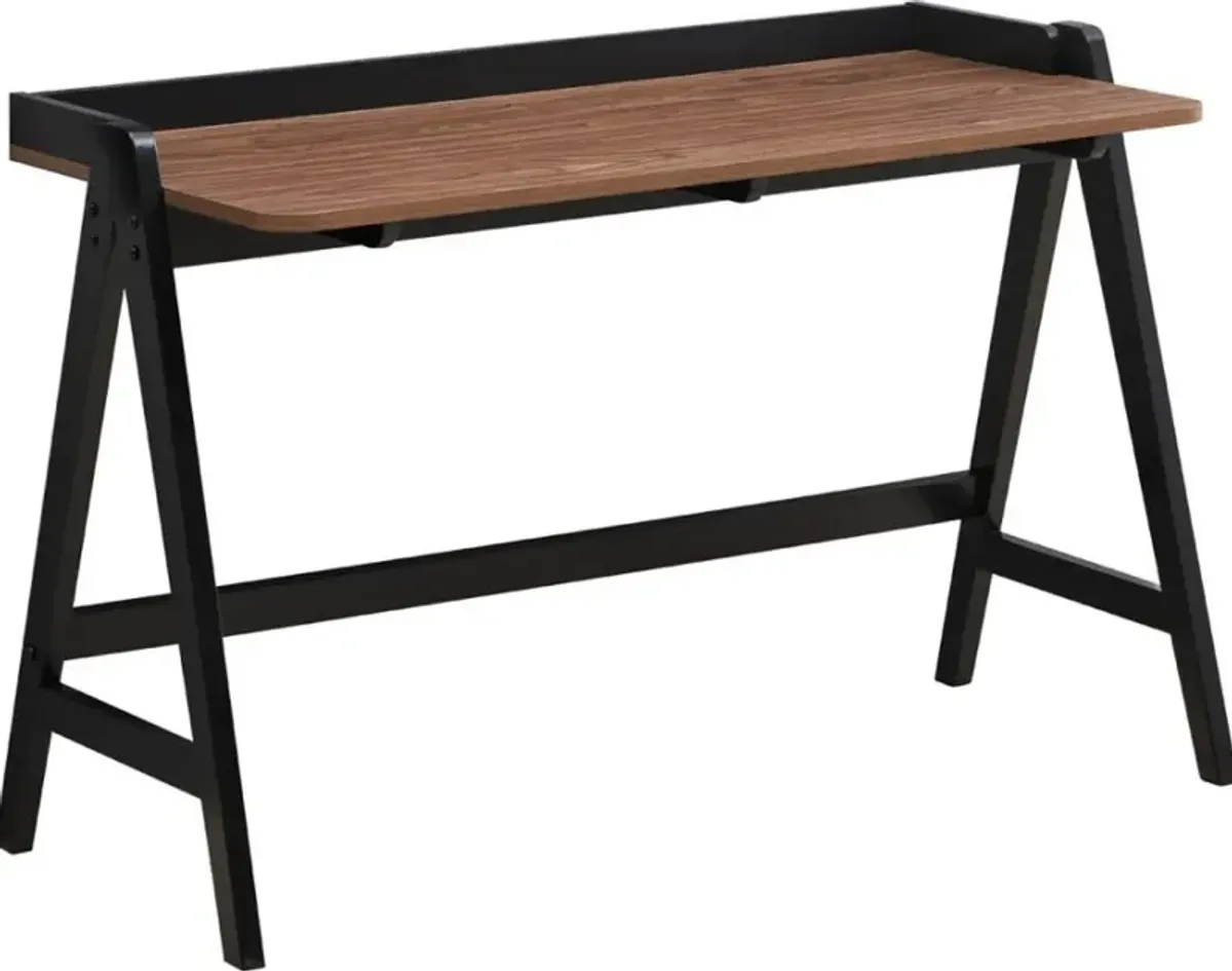 Coaster® Raul Walnut/Black Writing Desk