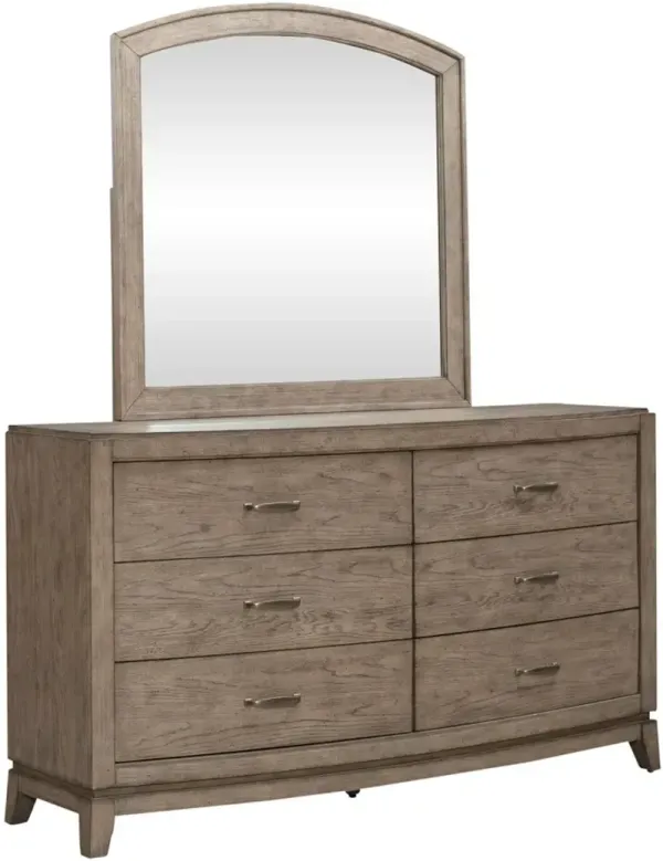 Liberty Furniture Avalon Burnished Beige Dresser and Mirror