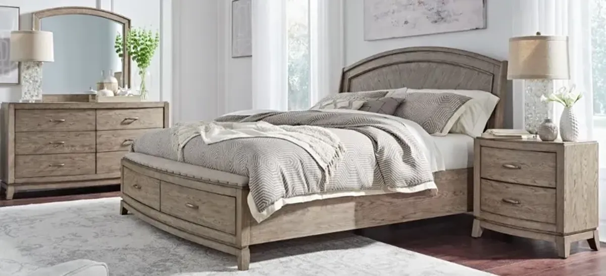 Liberty Furniture Avalon 4-Piece Burnished Beige King Bedroom Set  