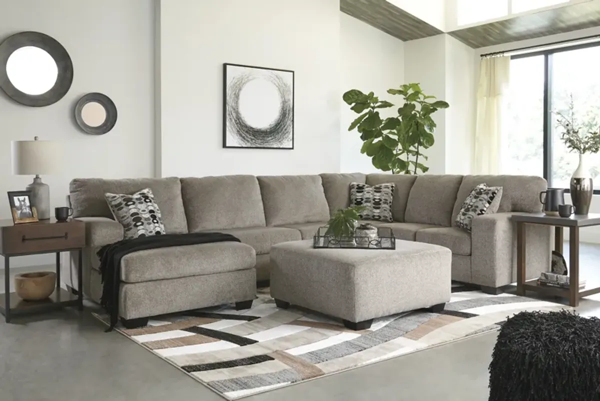 Signature Design by Ashley® Ballinasloe Platinum Oversized Accent Ottoman