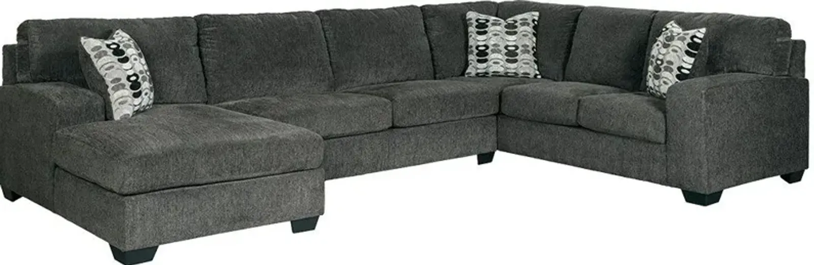 Signature Design by Ashley® Ballinasloe 3-Piece Smoke Sectional