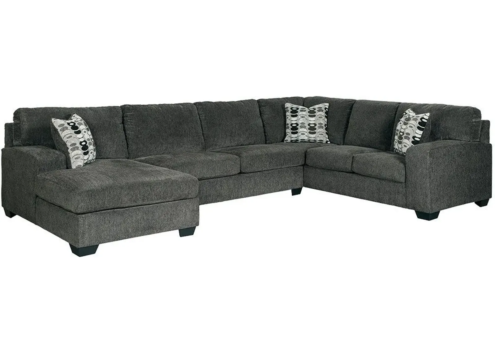 Signature Design by Ashley Ballinasloe Smoke 3-Piece Sectional