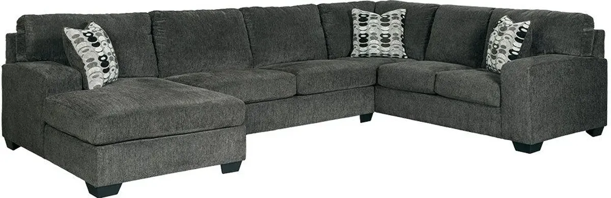 Signature Design by Ashley Ballinasloe Smoke 3-Piece Sectional