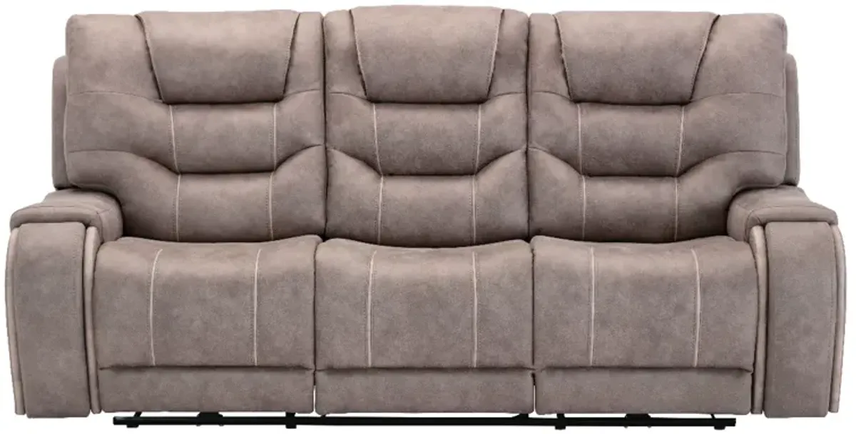 Canyon Grey Power Reclining Sofa with Power Headrest