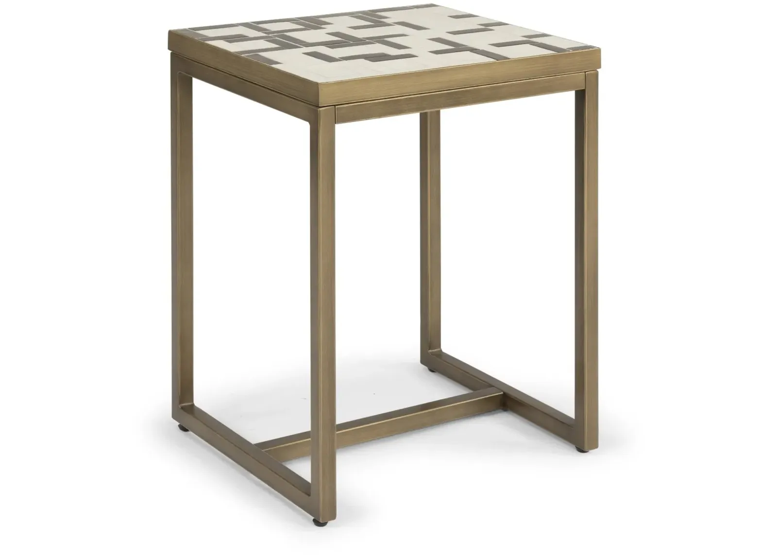 homestyles® Geometric II Other Brass End Table