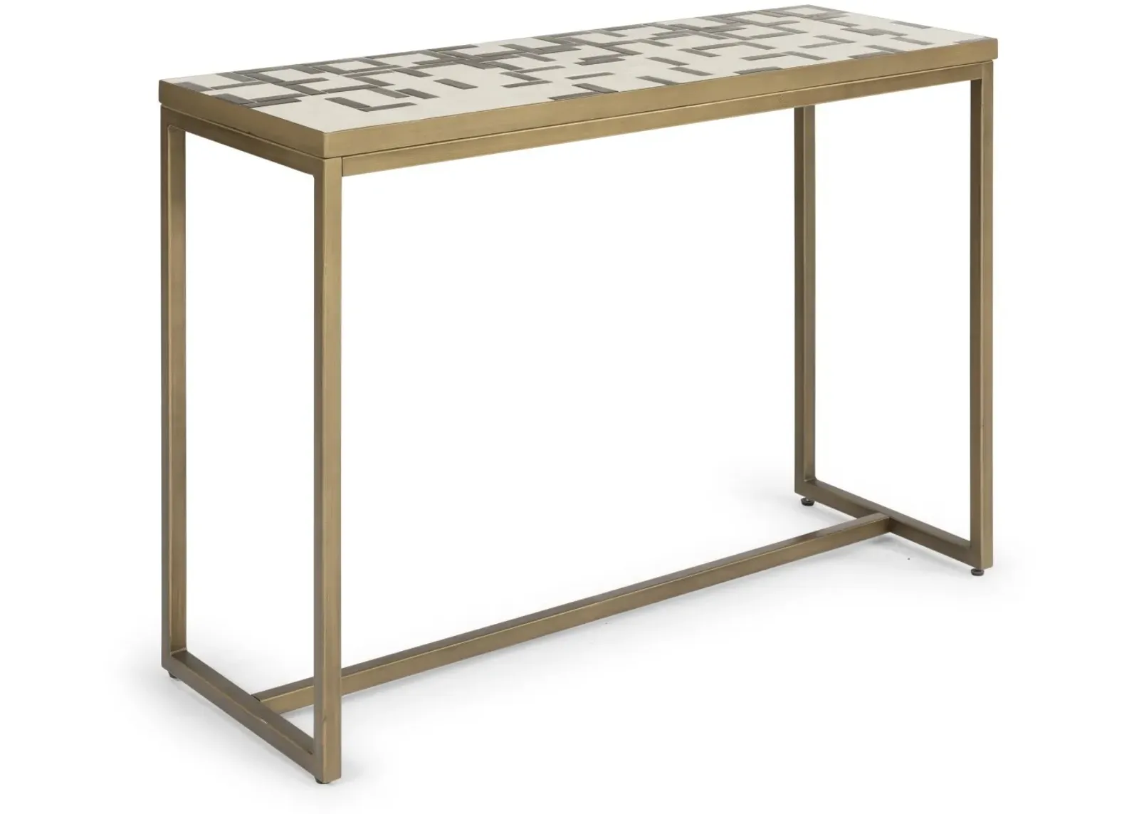 homestyles® Geometric II Other Brass Console Table