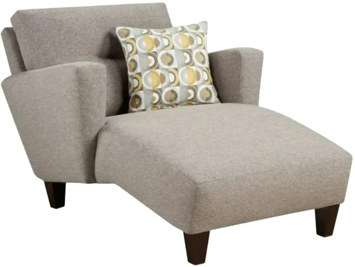 Fusion Furniture Dillist Mica Gray Chaise