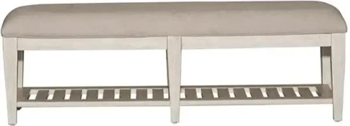 Liberty Furniture Heartland Antique White Bed Bench