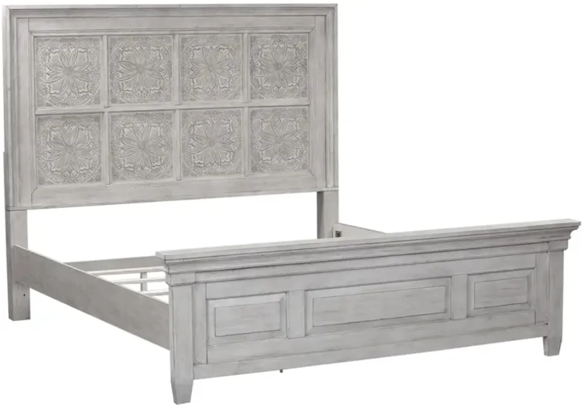 Liberty Furniture Heartland Antique White California King Panel Bed