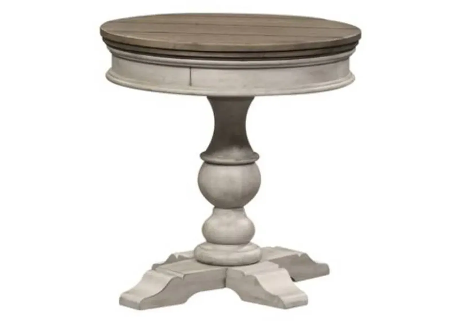 Liberty Heartland Antique White Side Table