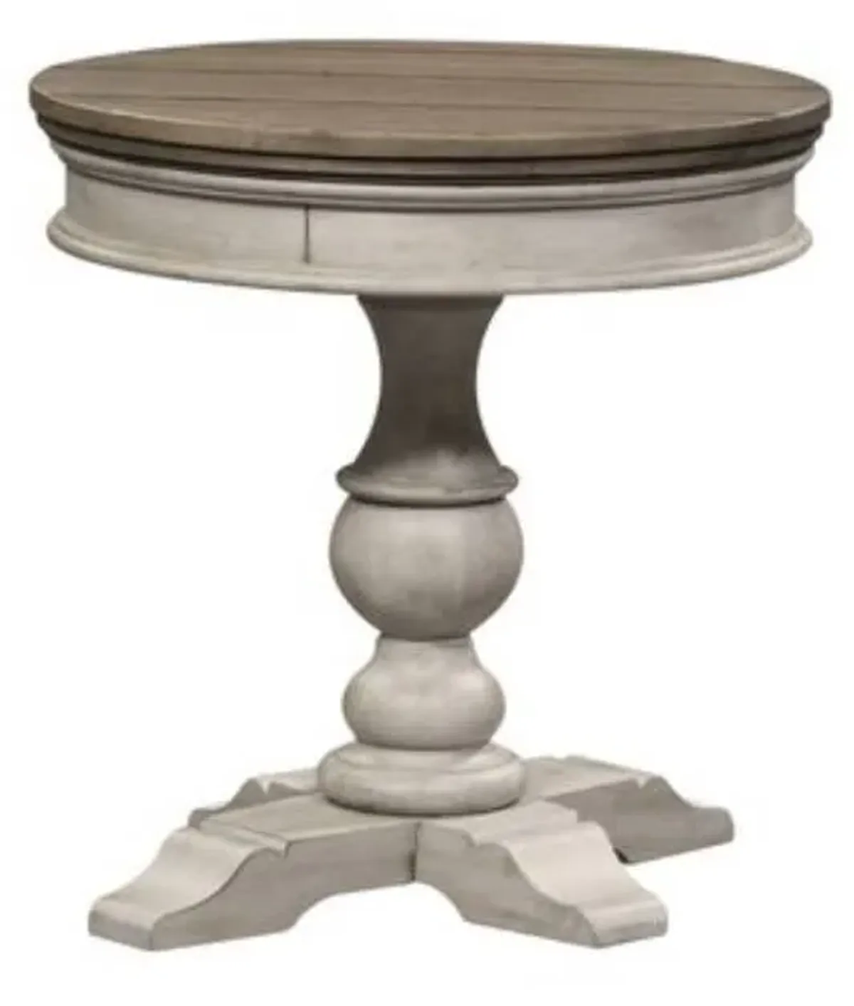 Liberty Heartland Antique White Side Table