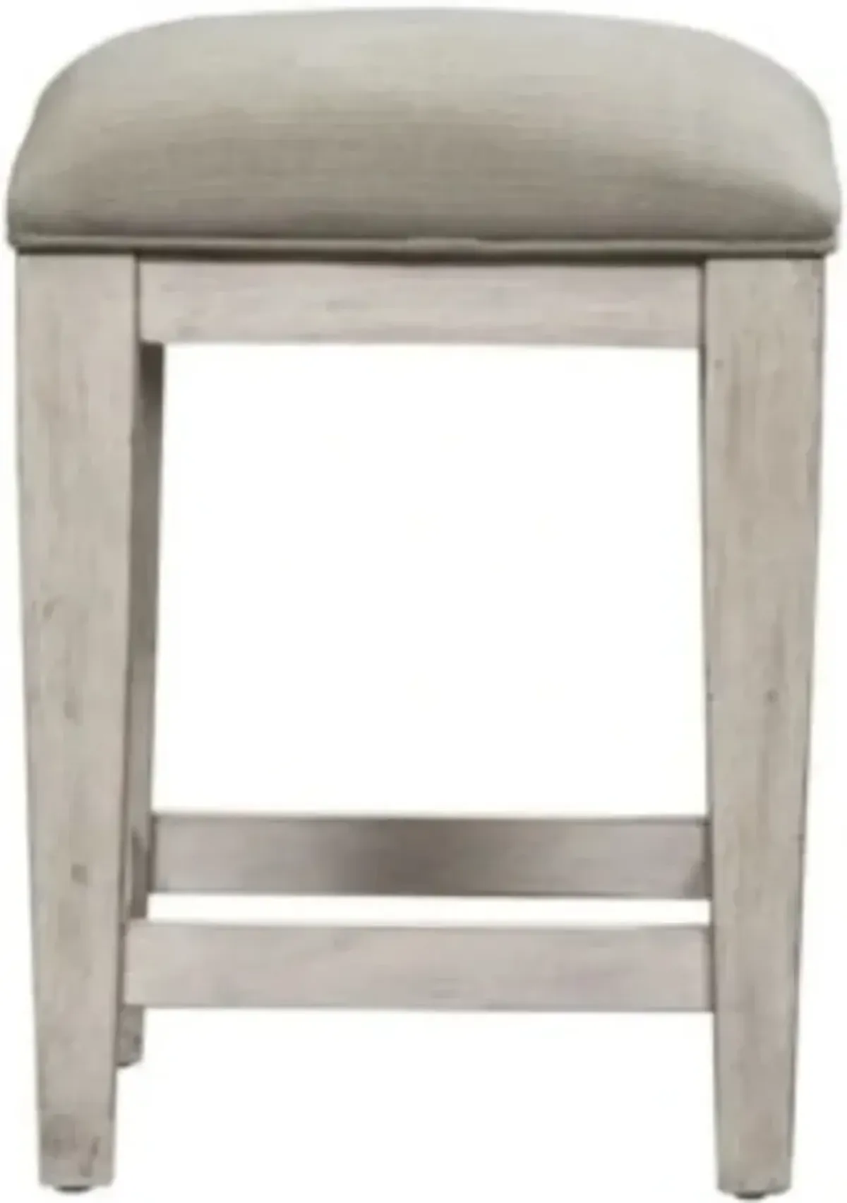 Liberty Furniture Heartland Antique White Upholstered Console Stool - Set of 2