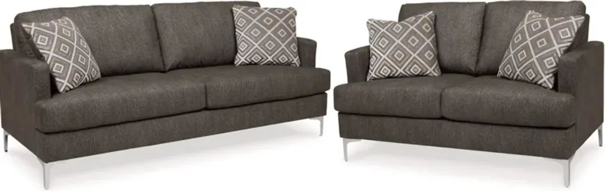 Signature Design by Ashley® Arcola 2-Piece Java Sofa Set