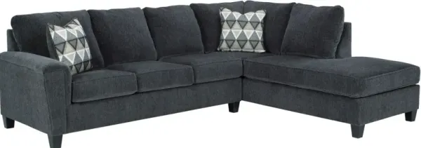 Signature Design by Ashley® Abinger 2-Piece Smoke Right-Arm Facing Sectional and Chaise