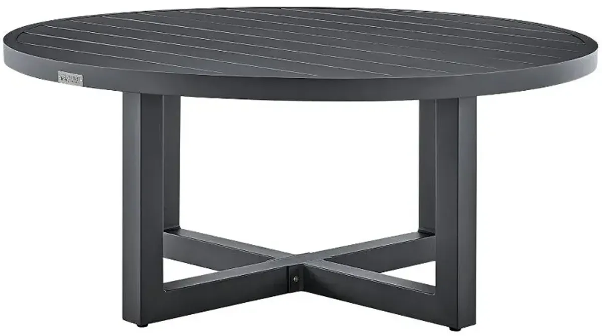 Armen Living Argiope Grey Outdoor Patio Coffee Table