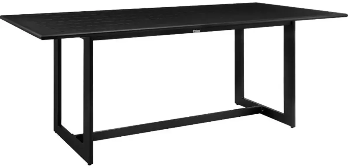 Armen Living Grand Black Outdoor Patio Dining Table