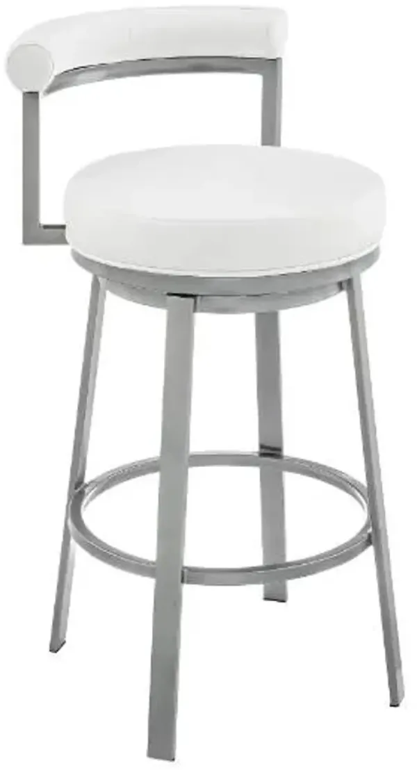 Armen Living Neura Cloud/White Barstool