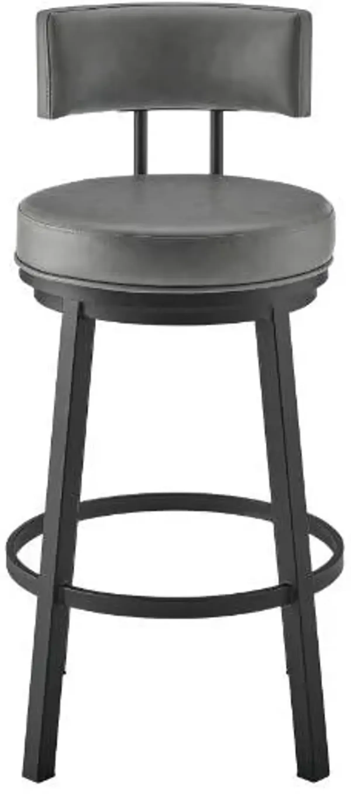 Armen Living Dalza Black/Grey Barstool