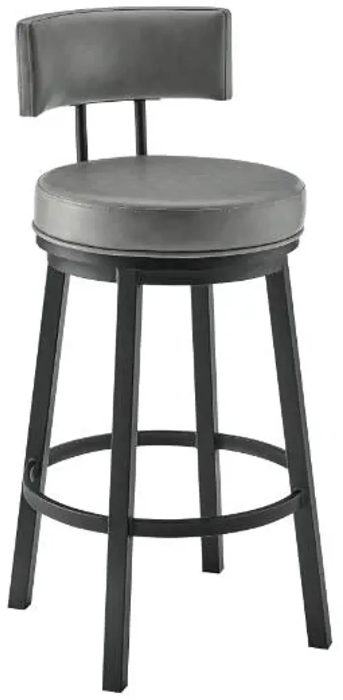 Armen Living Dalza Black/Grey Barstool
