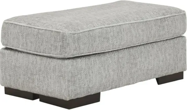 Benchcraft® Mercado Pewter Ottoman