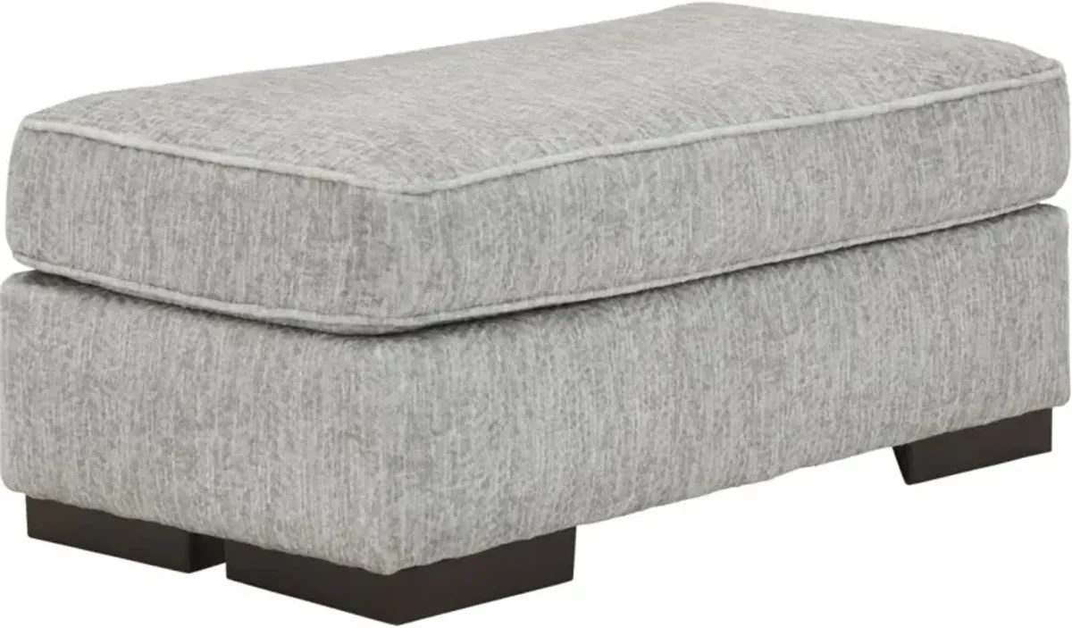 Benchcraft® Mercado Pewter Ottoman