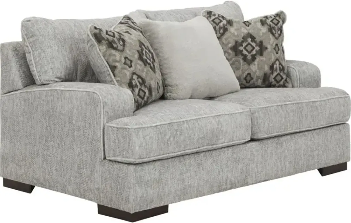 Benchcraft® Mercado Pewter Loveseat