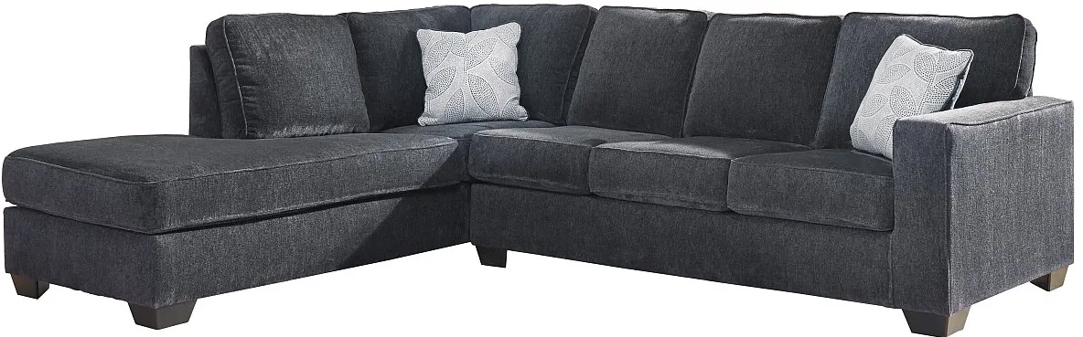 Signature Design by Ashley® Altari 2-Piece Slate Left-Arm Facing Chaise Sofa Sectional