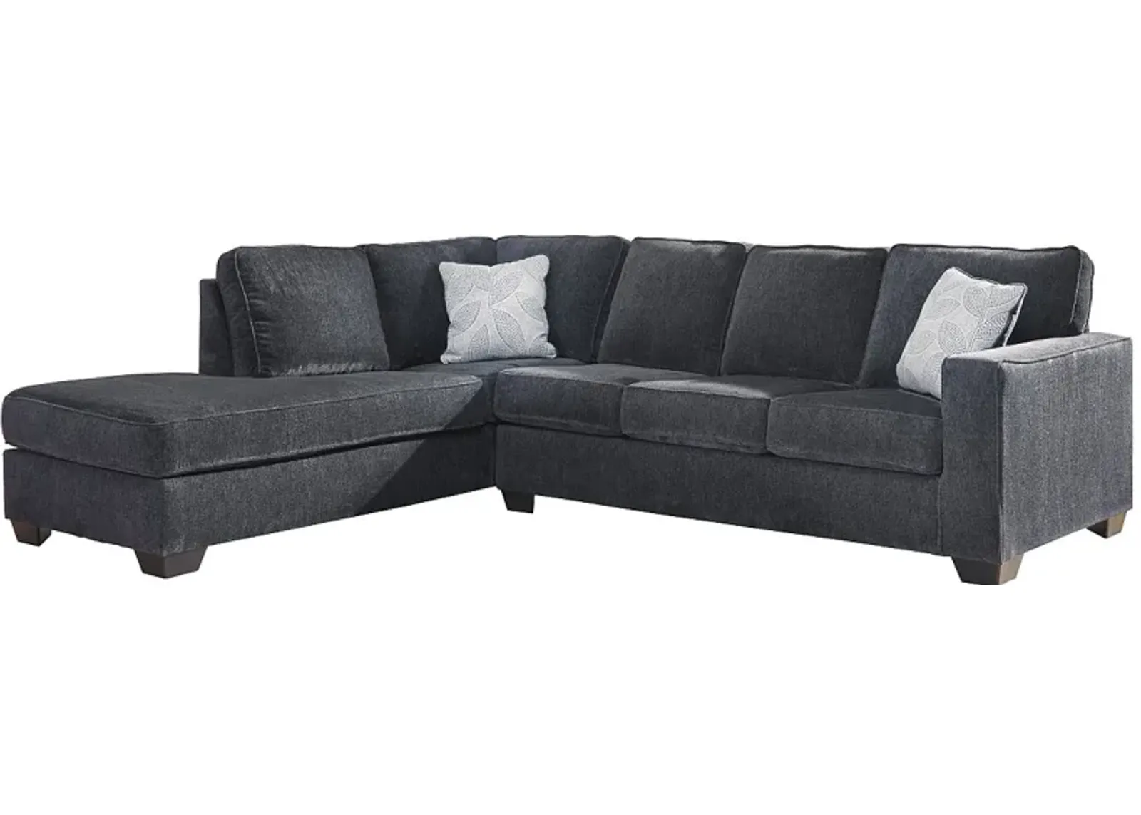 Signature Design by Ashley® Altari 2-Piece Slate Left-Arm Facing Chaise Sofa Sectional