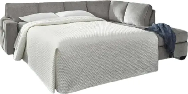 Signature Design by Ashley® Altari 2-Piece Alloy Right-Arm Facing Chaise with Full Sofa Sleeper Sectional