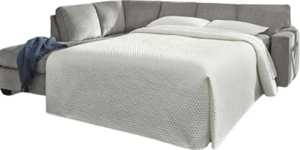 Signature Design by Ashley® Altari 2-Piece Alloy Left-Arm Facing Chaise with Full Sofa Sleeper Sectional 