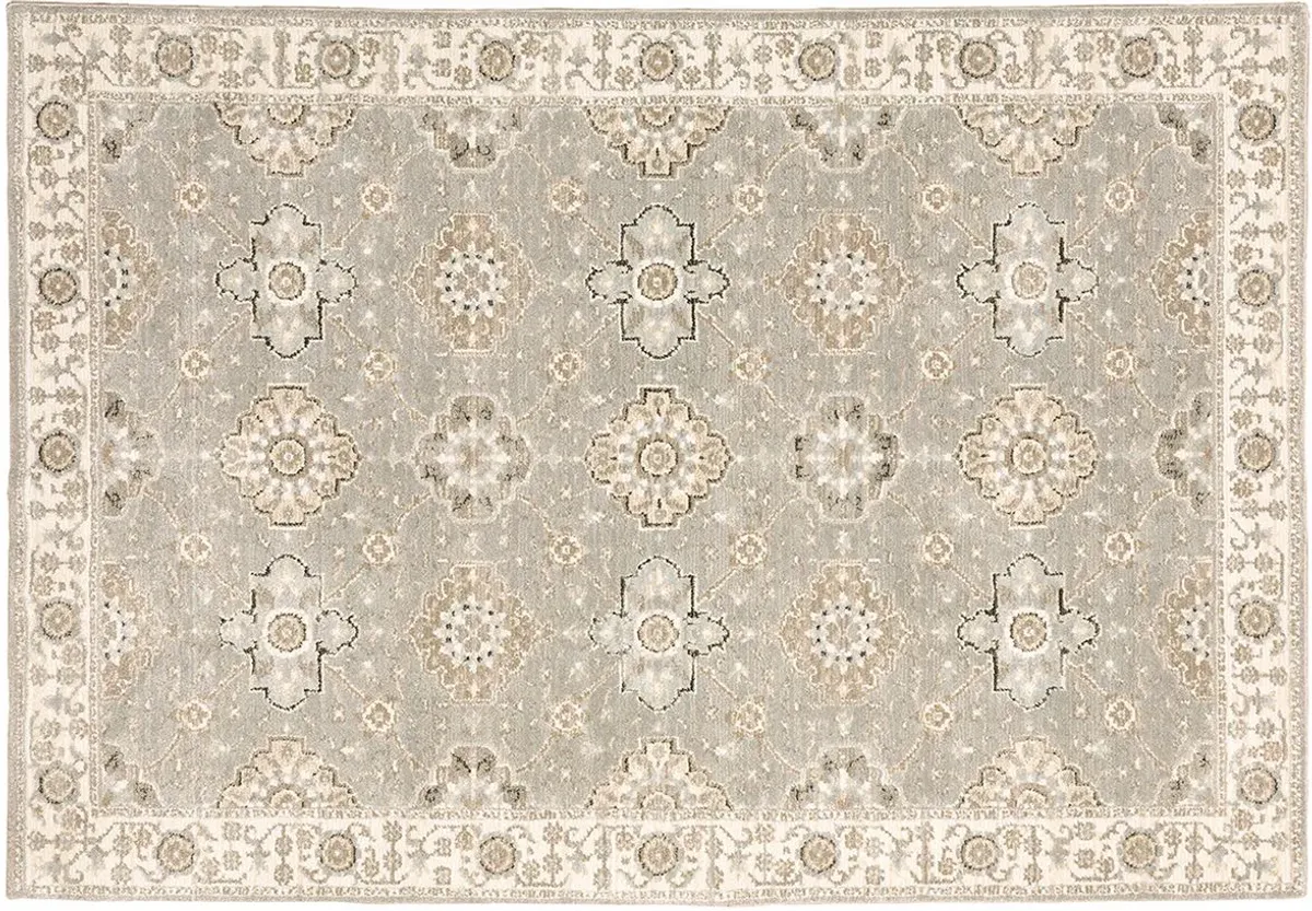 Oriental Weavers Andorra Gray 2'x3' Throw Rug