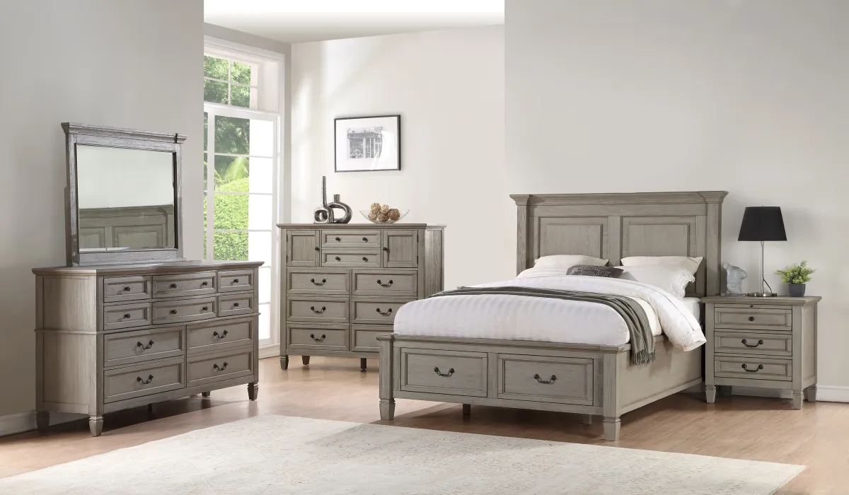 Lake Shore Cottage King Storage Bed