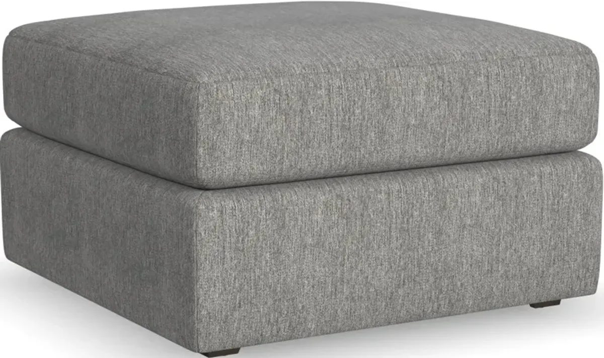 Flex by Flexsteel® Gray Square Bumper Ottoman