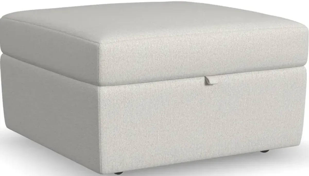 Flex by Flexsteel® Taupe Storage Square Storage Ottoman