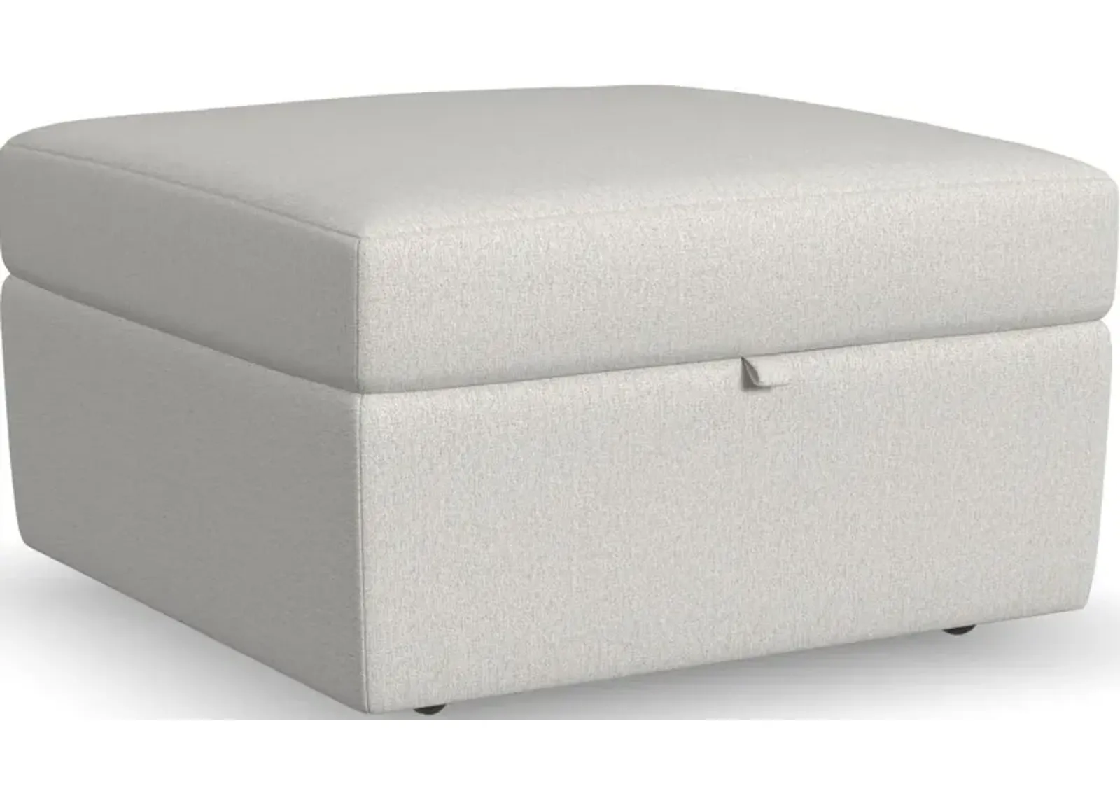 Flex by Flexsteel® Taupe Storage Square Storage Ottoman