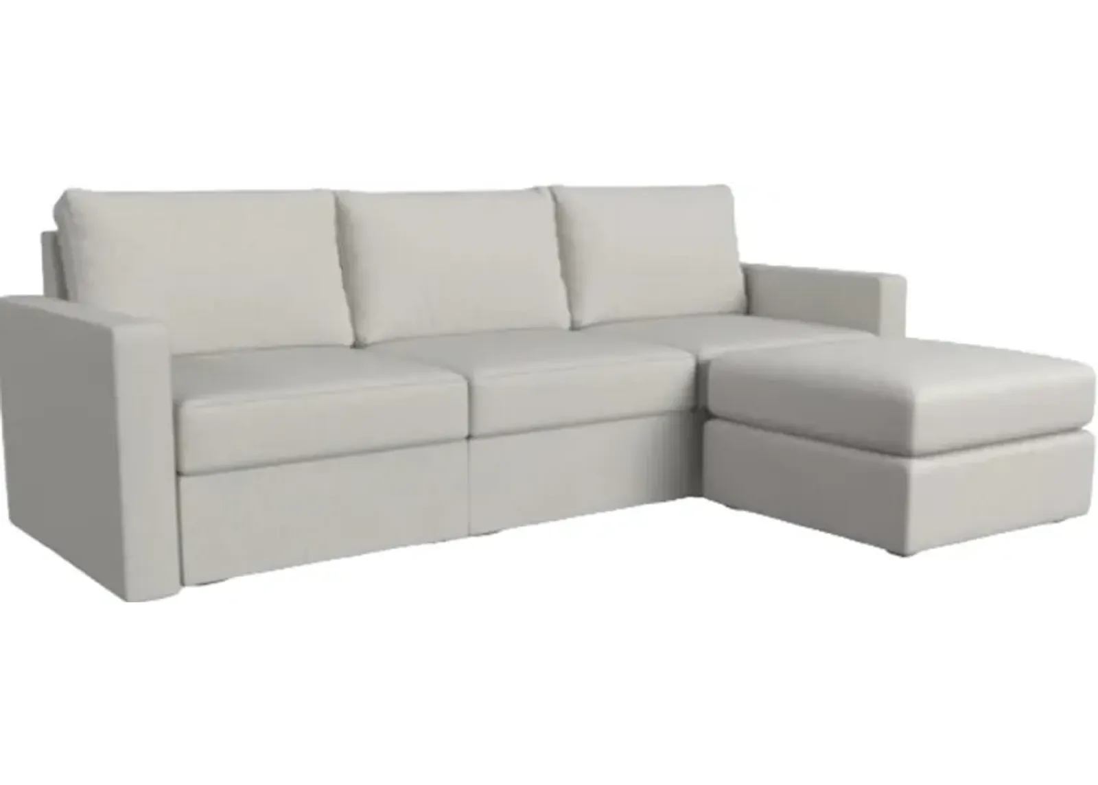 Flex by Flexsteel® Frost Standard Arm Sofa with Ottoman