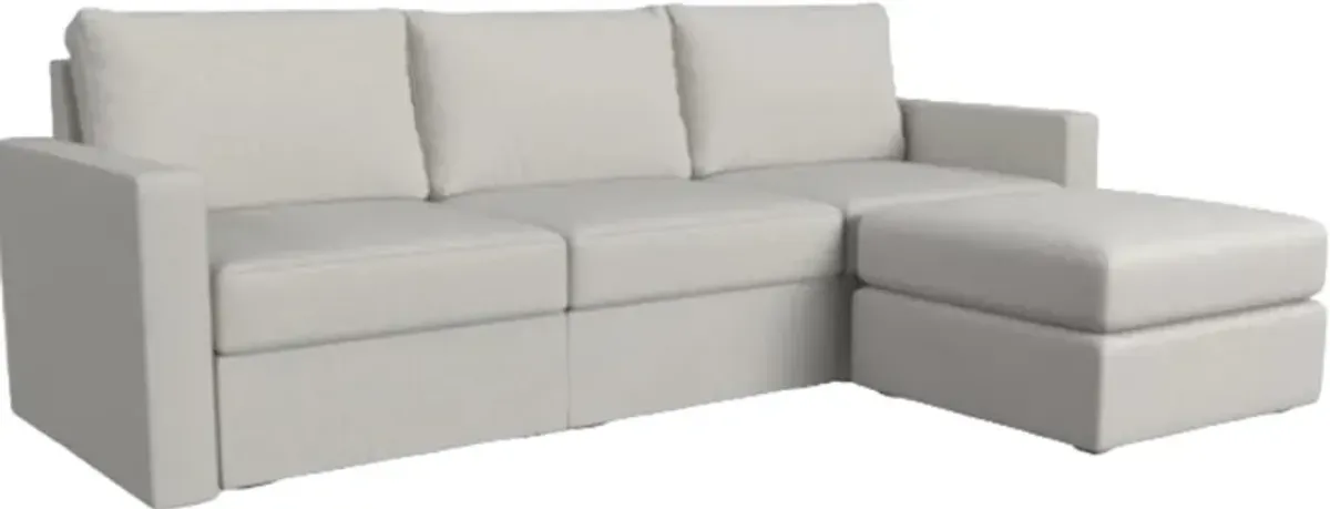 Flex by Flexsteel® Frost Standard Arm Sofa with Ottoman