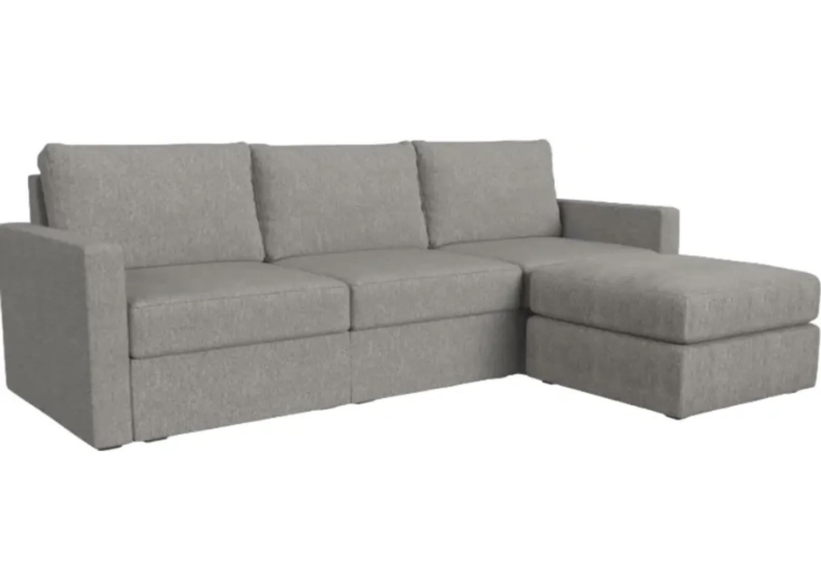 Flex by Flexsteel® Pebble Standard Arm Sofa with Ottoman