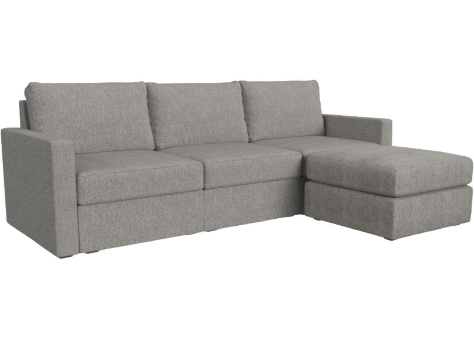 Flex by Flexsteel® Pebble Standard Arm Sofa with Ottoman