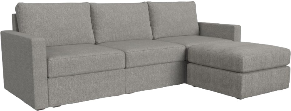 Flex by Flexsteel® Pebble Standard Arm Sofa with Ottoman