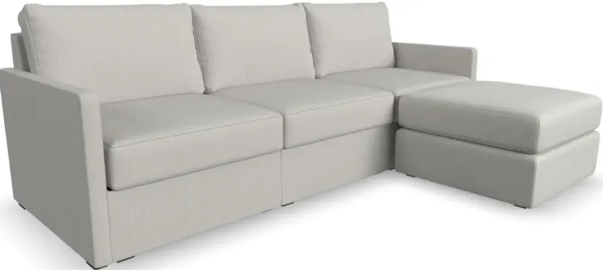 Flex by Flexsteel® Frost Chaise Sofa with Ottoman