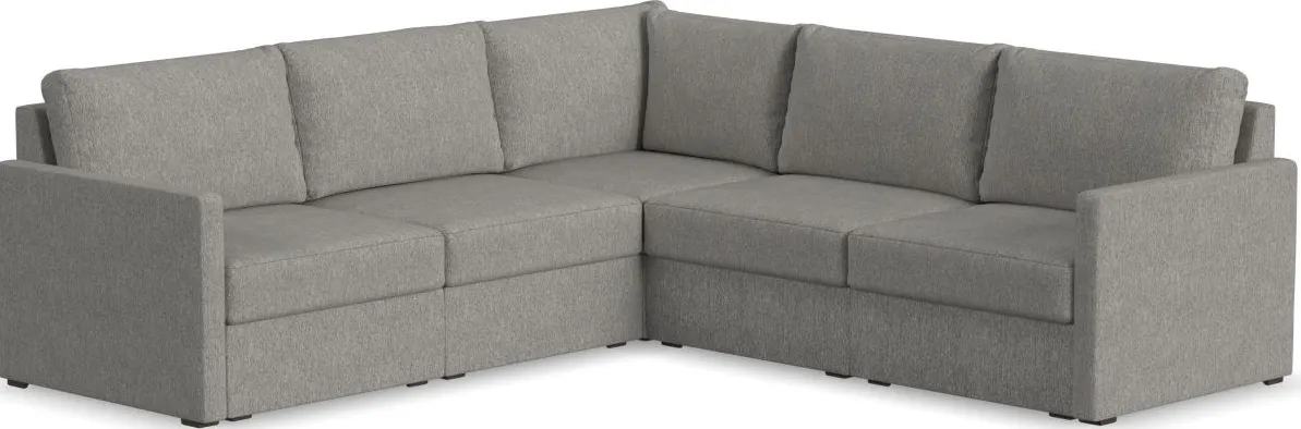 Flex by Flexsteel® 5-Piece Gray 5-Seat Sectional