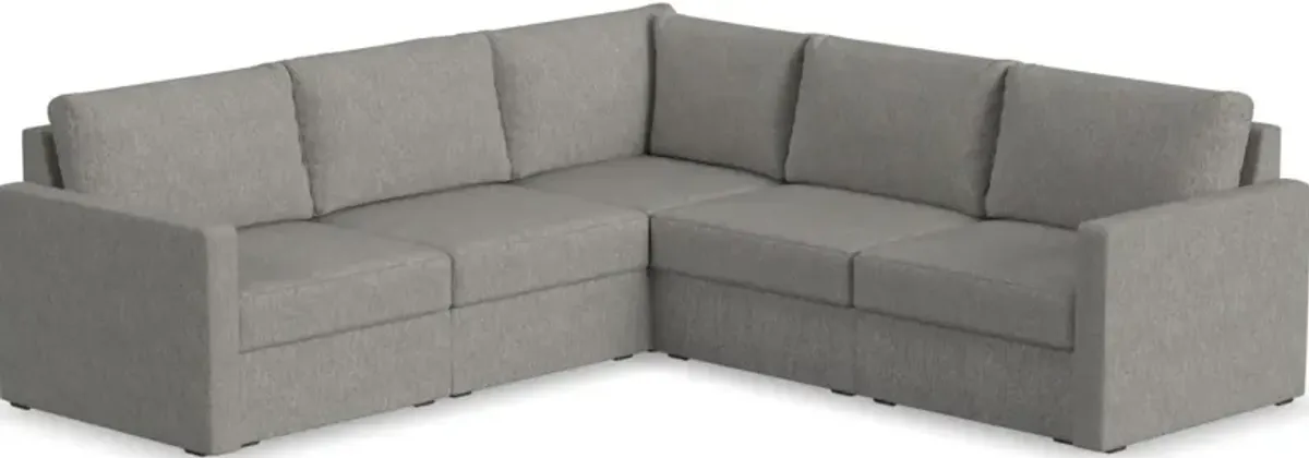 Flex by Flexsteel® 5-Piece Pebble Sectional