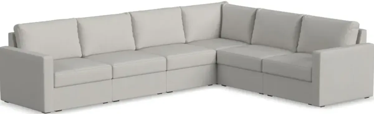 Flex by Flexsteel® 6-Piece Frost Sectional 