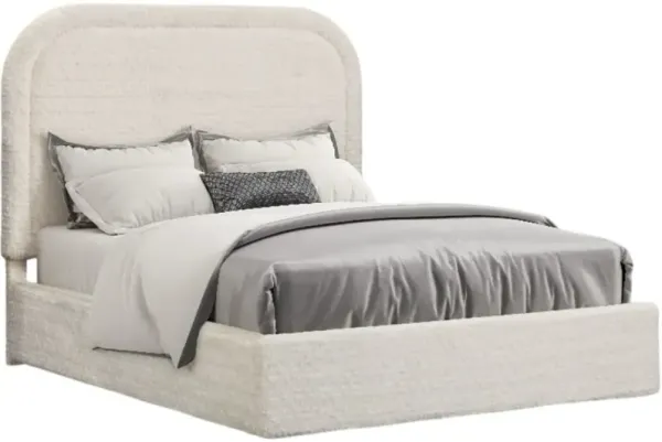 Standard Furniture Beckham Ivory King Upholstered Panel Bed