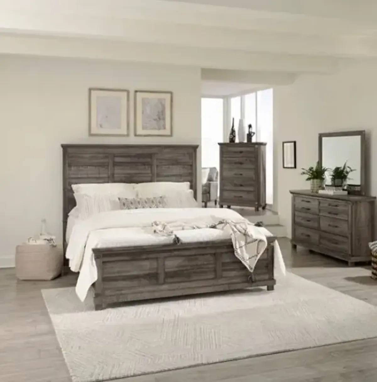Liberty Furniture Lakeside Haven 6-Piece Brownstone Optional King Bedroom Set