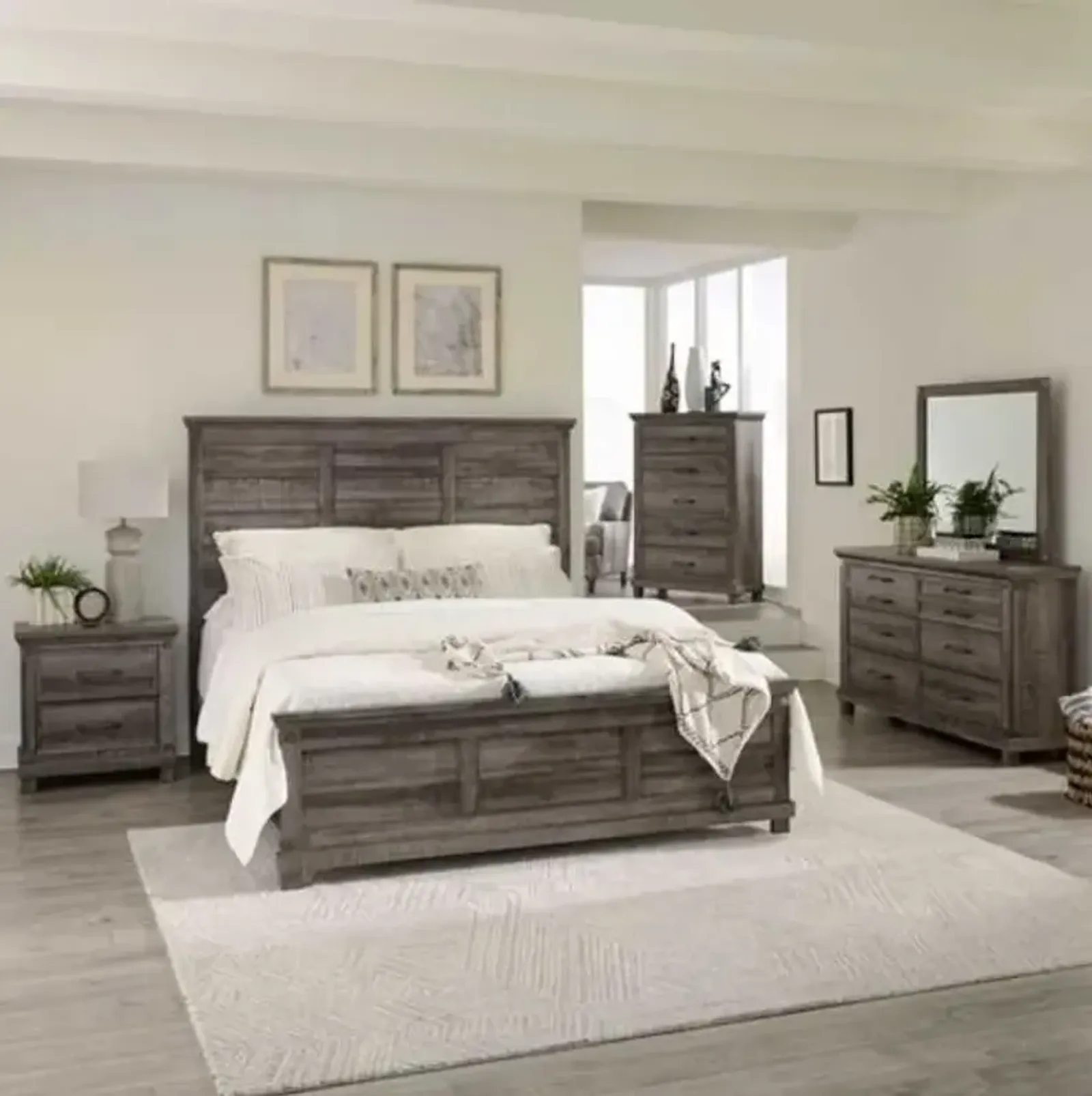 Liberty Furniture Lakeside Haven 5-Piece Brownstone Furniture Set