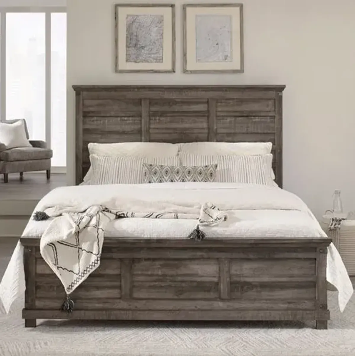 Liberty Furniture Lakeside Haven Brownstone Opt Queen Panel Bed